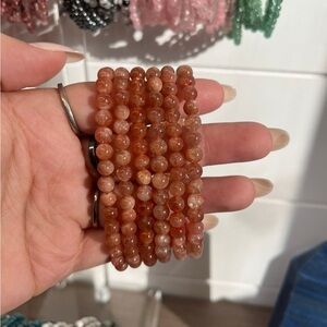 Elegant 6mm Sunstone Bracelet | Natural Gemstone
